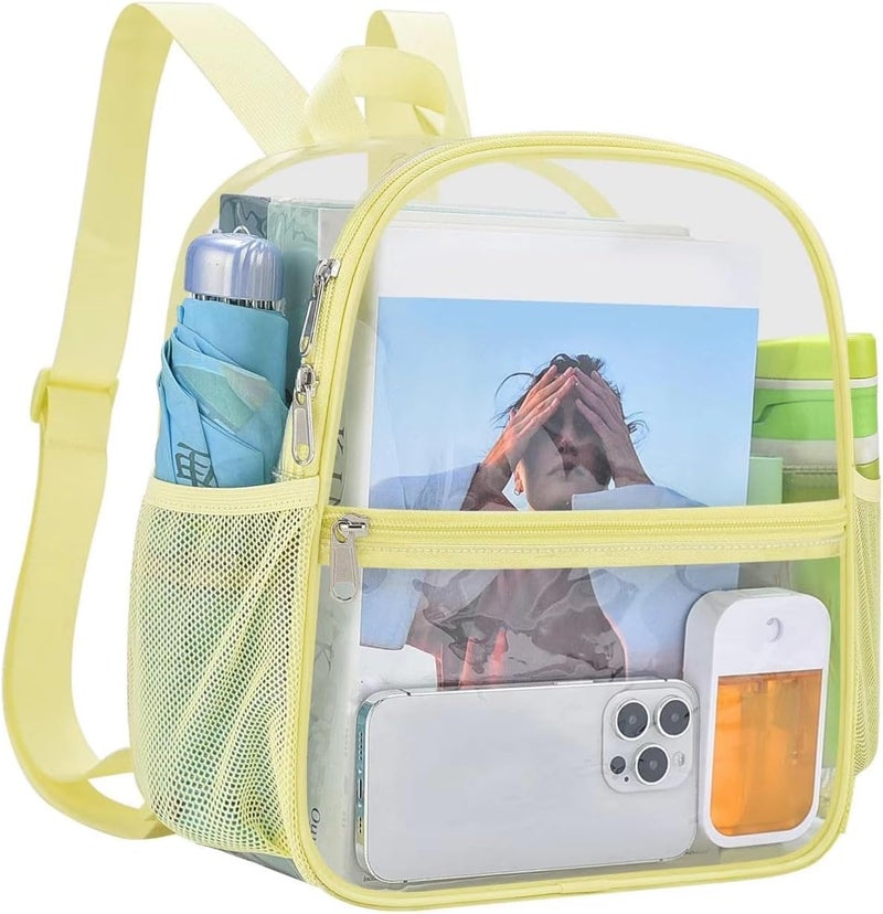 USPECLARE Clear Backpack Stadium Approved 12X11x6, Waterproof Clear Bag Stadium Backpack for Concert Work Sport Event - Image 1